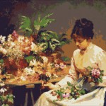 Goblen - Vanzatoarea de flori