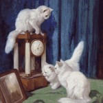 Goblen - Trei pisici curioase