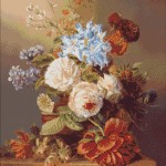 Goblen - Natura statica cu flori
