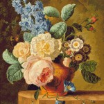 Goblen - Vaza cu flori