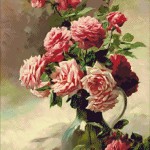 Goblen - Trandafiri roz