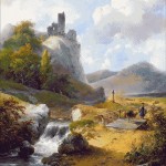 Goblen - Peisaj cu ruine