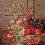 Goblen - Flori si ingerasi in basorelief