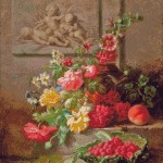 Goblen - Flori si ingerasi in basorelief