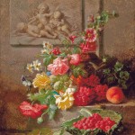 Goblen - Flori si ingerasi in basorelief