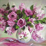 Goblen - Roz si roze
