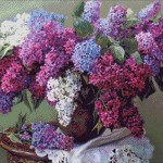 Goblen - Flori de liliac