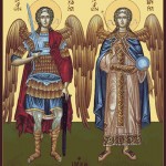 Goblen - Sfintii Arhangheli Mihail si Gavriil