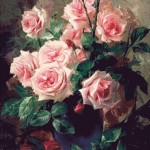Goblen - Trandafiri roz (2)