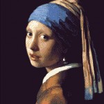 Goblen - Fata cu cercel de perla