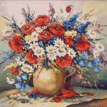 Goblen - Flori de camp multicolore