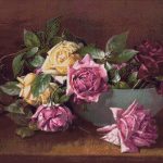 Goblen - Trandafiri în bol