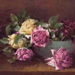 Goblen - Trandafiri în bol