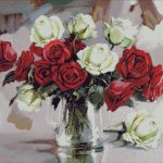 Goblen - Trandafiri în carafă