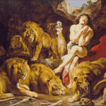 Goblen - Daniel în groapa cu lei