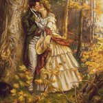 Goblen - Sărutul în pădure
