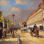 Goblen - Stradă însorită în Paris