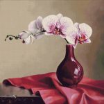Goblen - Orhidee in vaza
