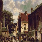 Goblen - O piata ocupata intr-un oras olandez