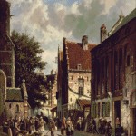 Goblen - O piata ocupata intr-un oras olandez