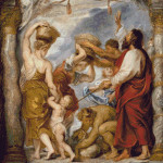 Goblen - Israeliţii adunând mană în deşert