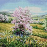 Goblen - Primăvara pe câmp
