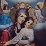 Goblen - Icoana Fecioarei Maria cu Pruncul de la Icoana